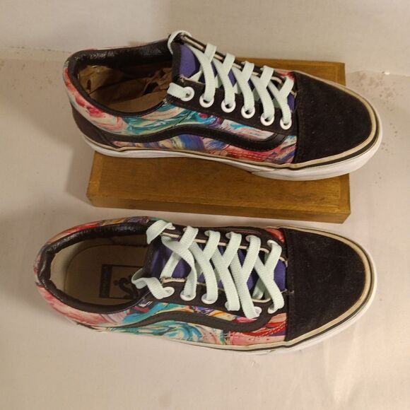 Vans Old Skool Watercolor Skate Low Top Sneakers 6 - Picture 2 of 7